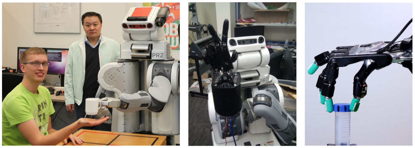 PR2 service robot with dexterous hand